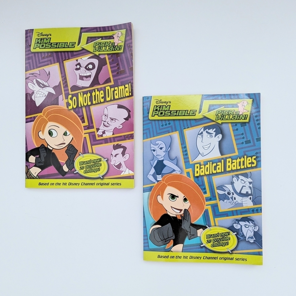 Set of 2 Disney Kim Possible Comics/Books (Age 7 to 10 years old)